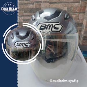 helm sebelum dan sesudah dicuci